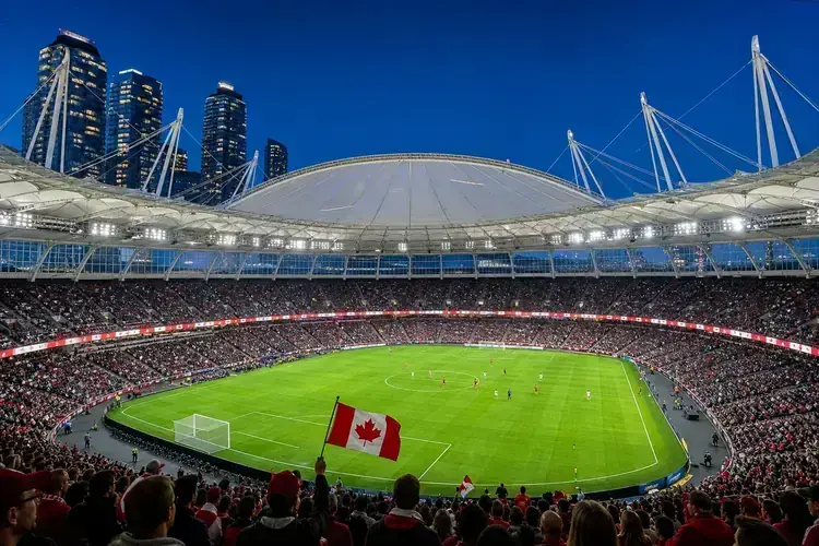 BC Place Vancouver with World Cup 2026 match atmosphere
