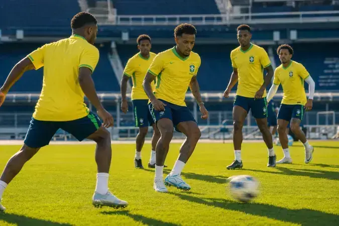 Brazil squad training session at World Cup 2026